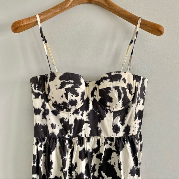 Moda International Black & White Print Dress Size 6 - Picture 2 of 9